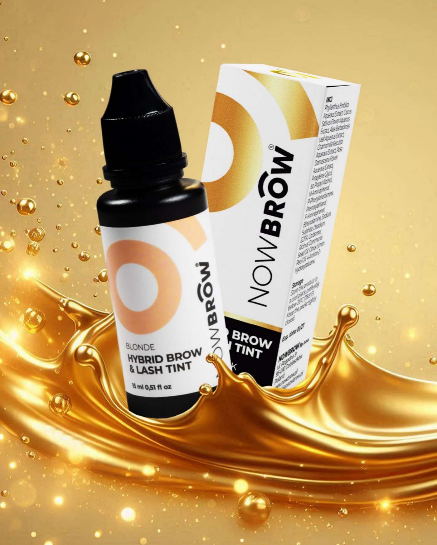 NowBrow Professional brows and lashes hybrid tint LIGHT BROWN