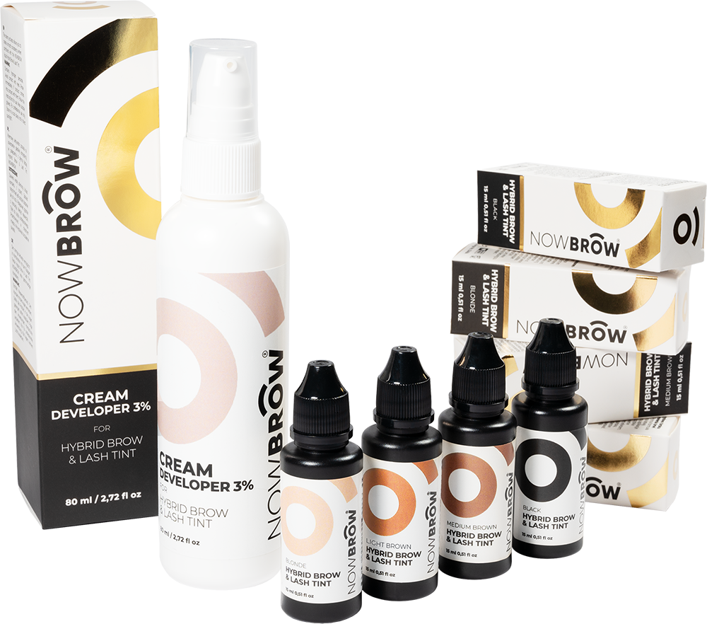NowBrow Professional brows and lashes hybrid tint  FULL SET