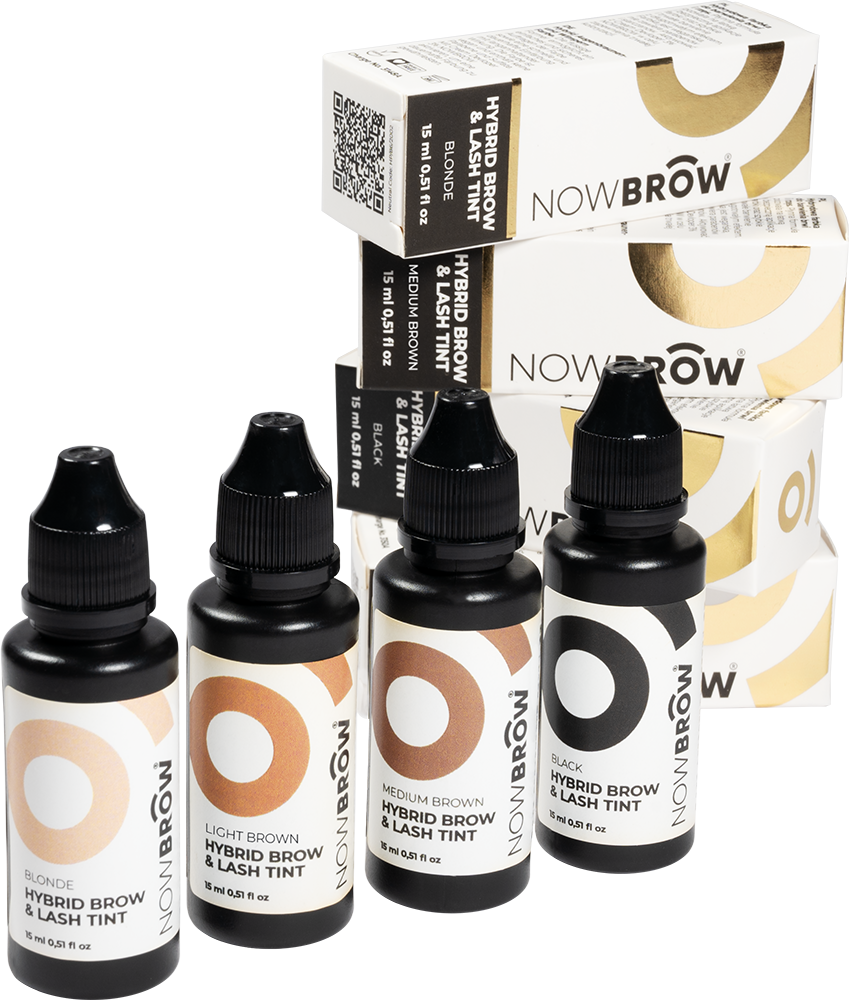 NowBrow Professional brows and lashes SET OF 4 TINTS
